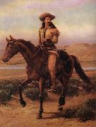 Cary, William BGuffalo bill on charlie china oil painting reproduction